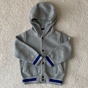 GAP Baby Hooded Snap Button Knitted Sweater